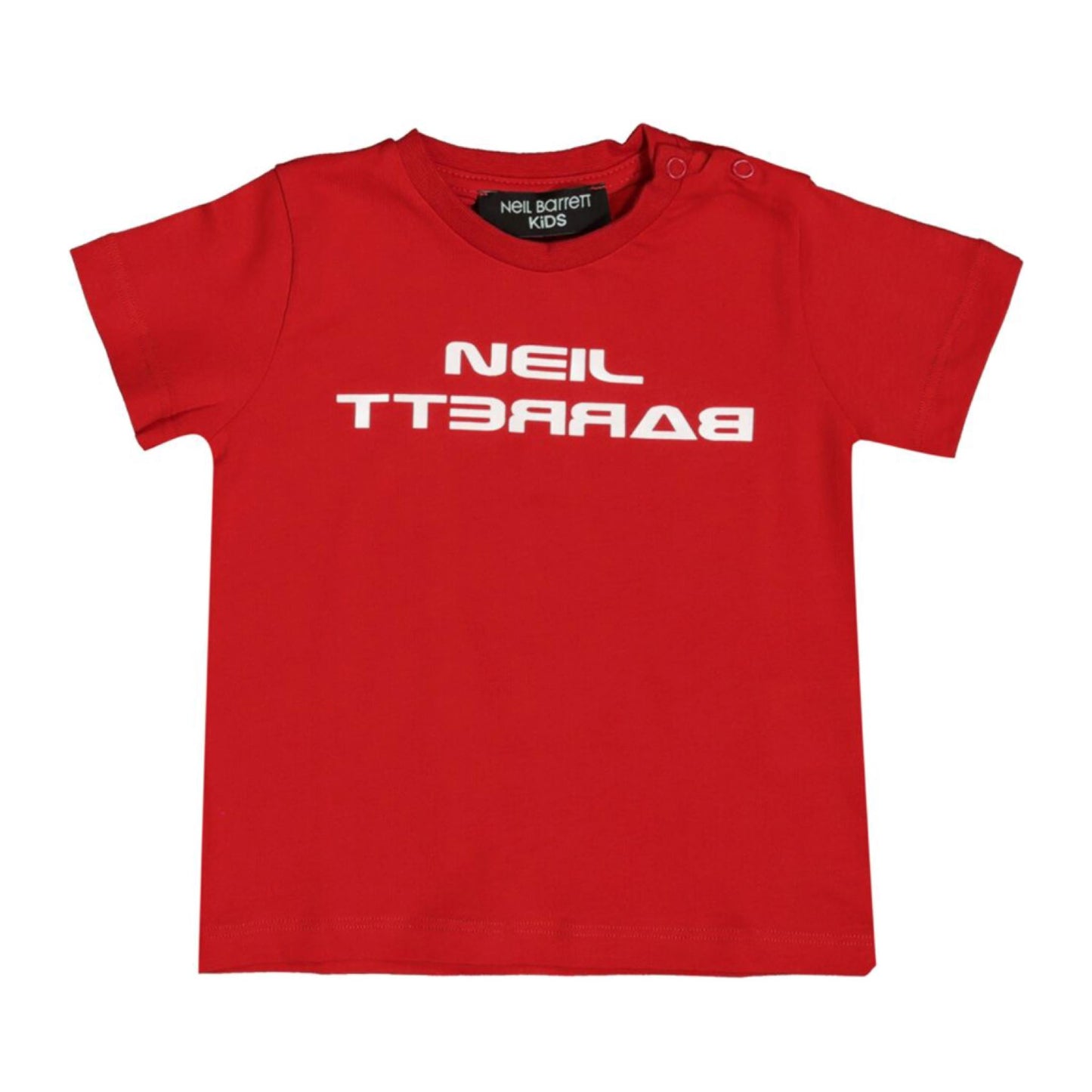 Kids Neil Barrett Red Logo Tee Kids T-Shirt Neil Barrett