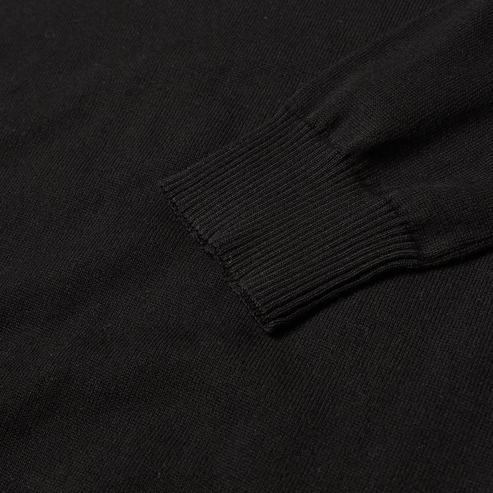 Kids Stone Island Black Classic Crew Knit Kids Hoodie Stone Island
