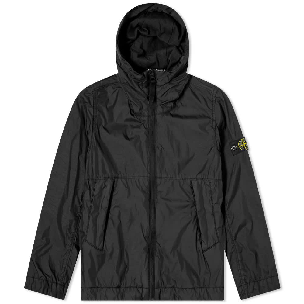 Stone Island Junior Crinkle Reps Hooded Jacket โ DANYOUNGUK