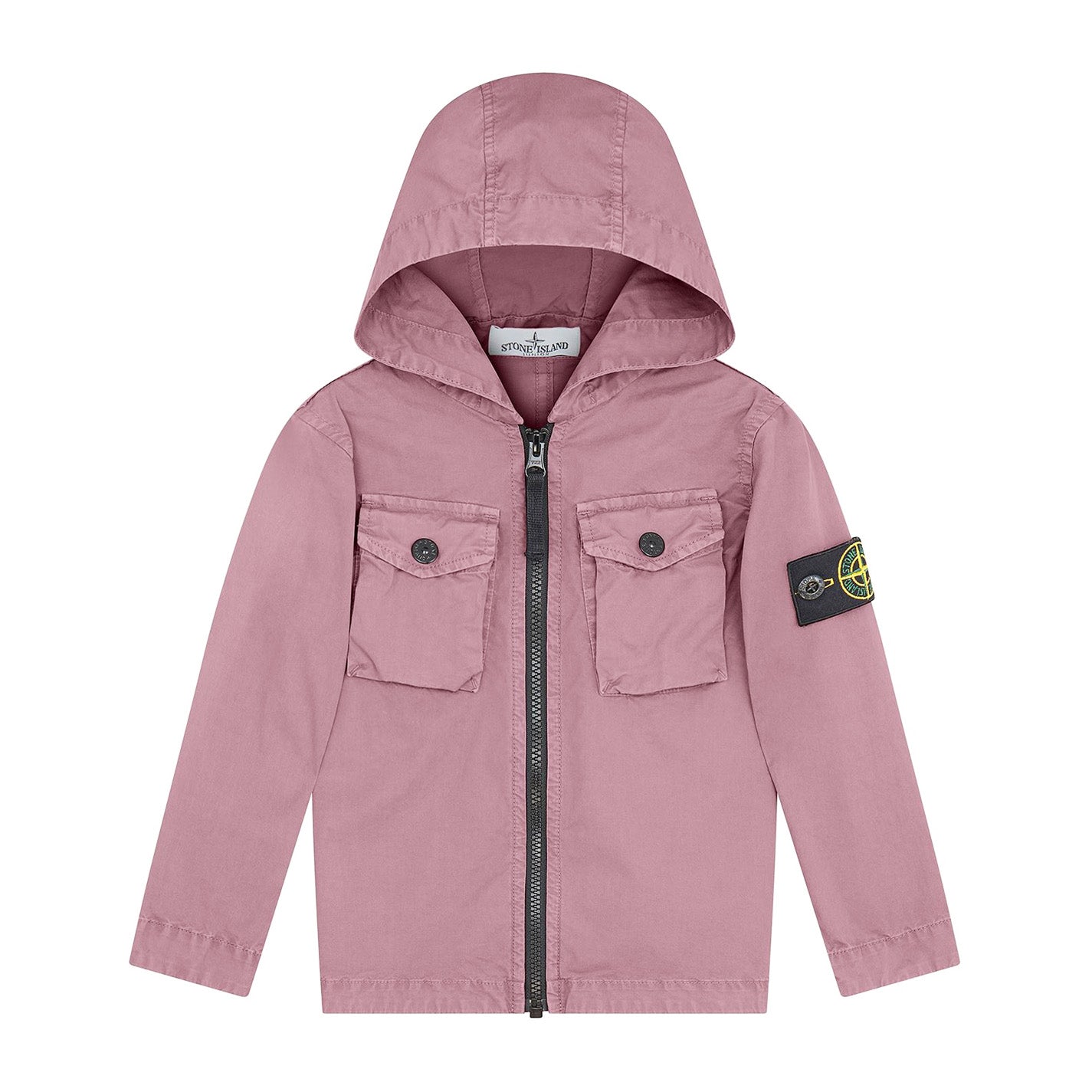Stone Island Junior Pink Dyed Hooded Overshirt – DANYOUNGUK