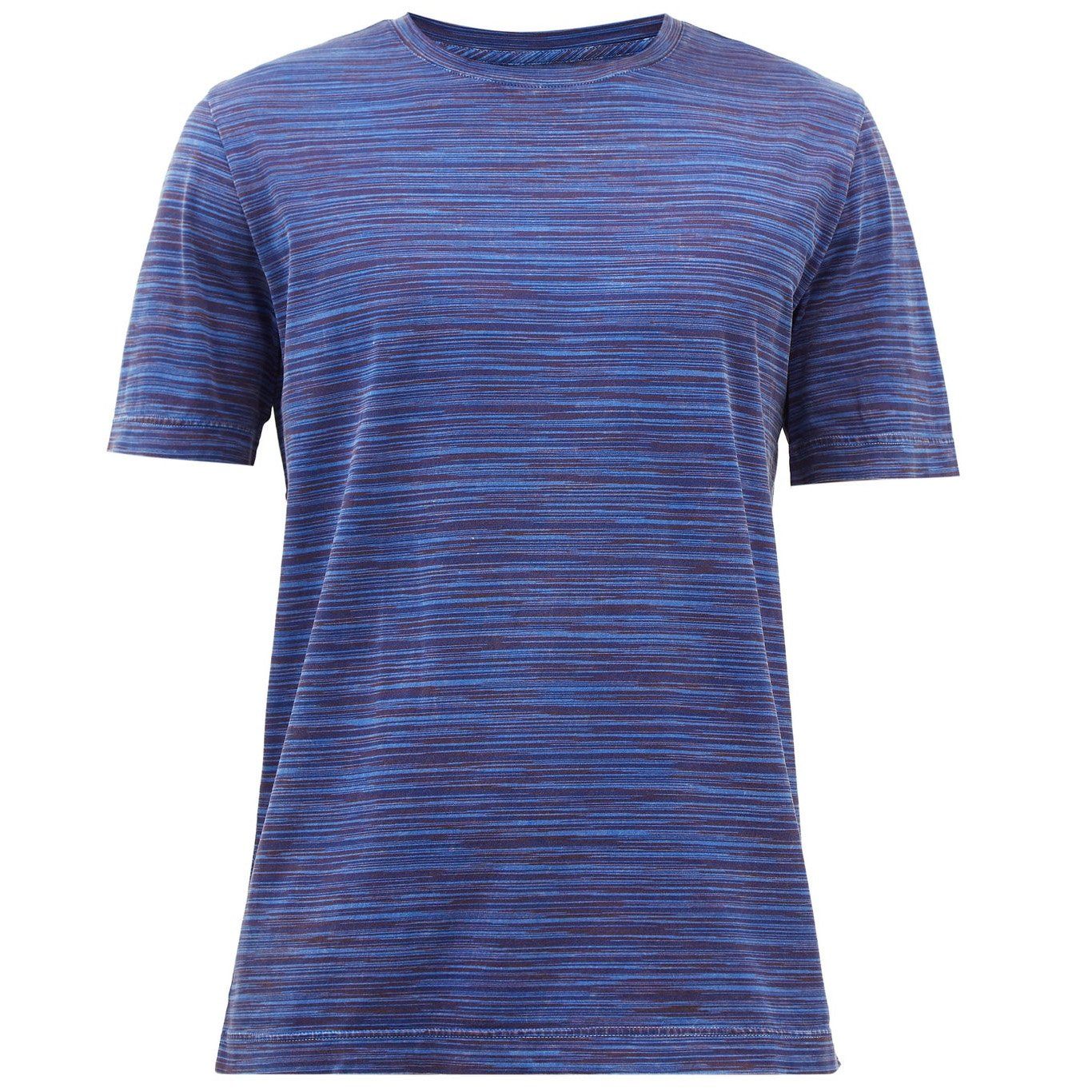 Missoni Blue Classic Stripe Polo T-Shirt Missoni