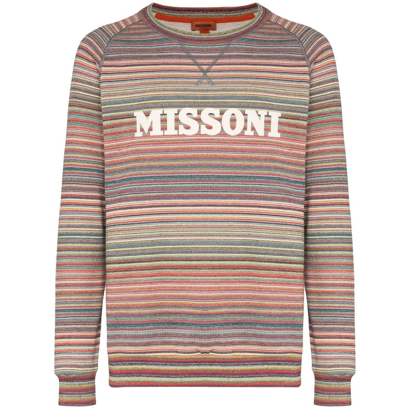 Missoni Multi Stripe Logo Sweatshirt Sweatshirt Missoni
