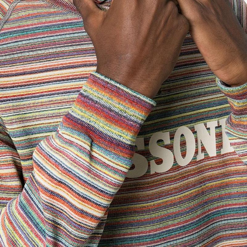 Missoni Multi Stripe Logo Sweatshirt Sweatshirt Missoni