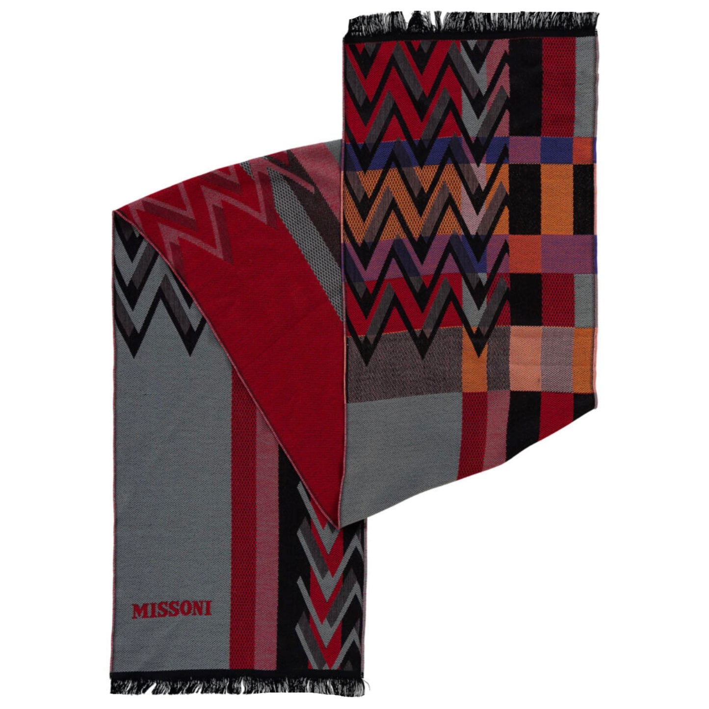 Missoni Wool Logo Scarf Sca Missoni