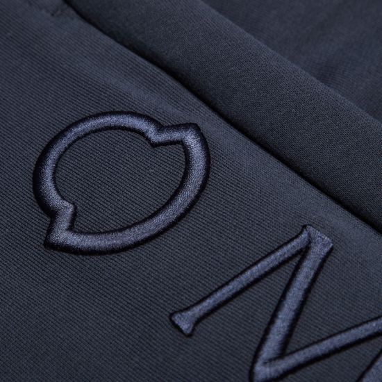 Moncler Navy Embroidered Logo Sweatpants - DANYOUNGUK