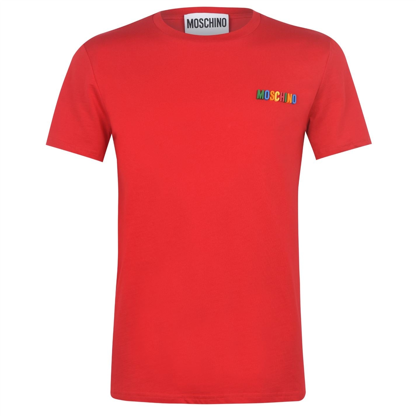 Moschino Red Logo T-Shirt T-Shirt Moschino