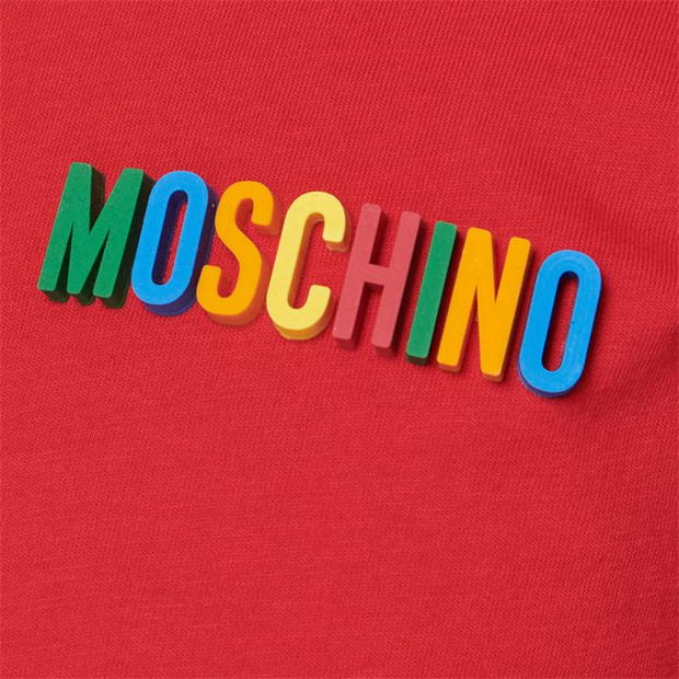 Moschino Red Logo T-Shirt T-Shirt Moschino