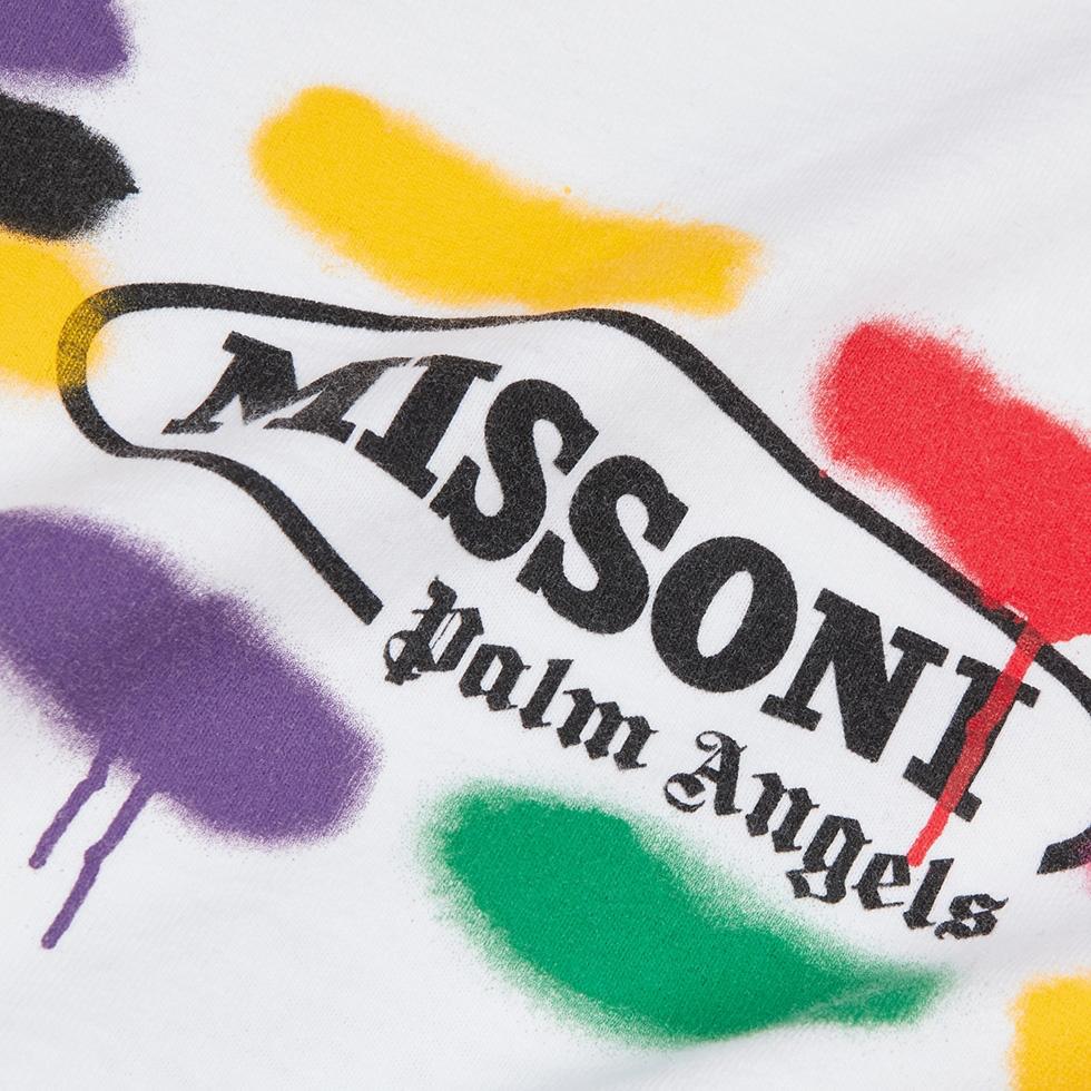 Palm Angels x Missoni White Logo T-Shirt T-Shirt Missoni
