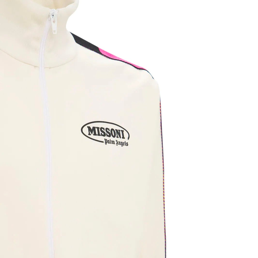 Palm Angels x Missoni White Track Jacket Jacket Palm Angels