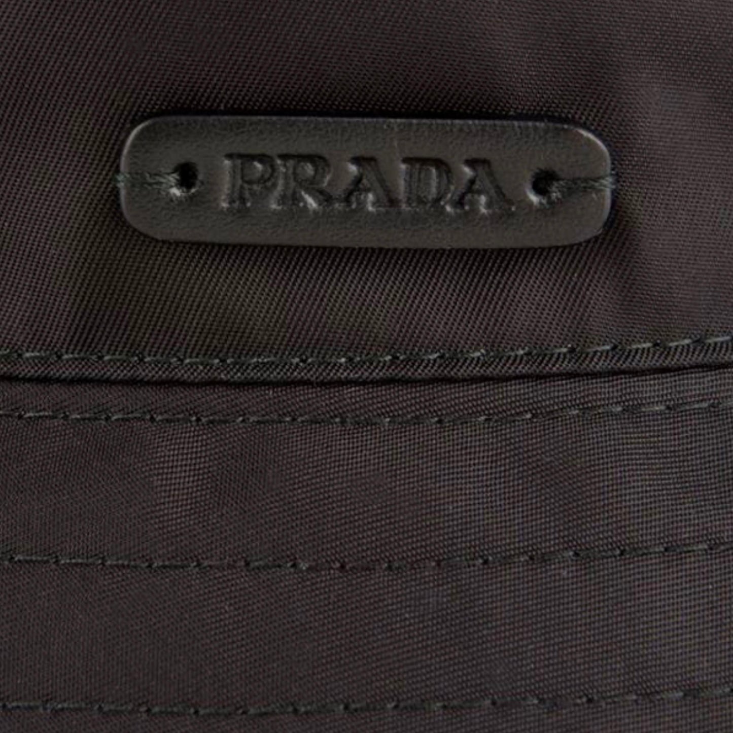 Prada Black Nylon Bucket Hat Headwear Prada