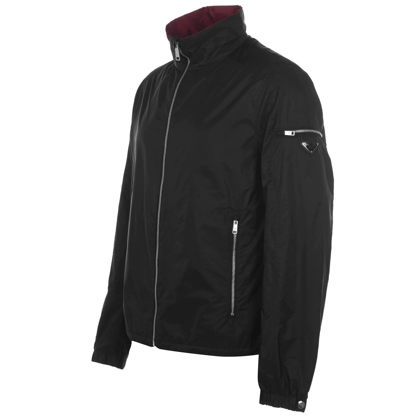 Prada Black Reversible Nylon Jacket Jacket Prada