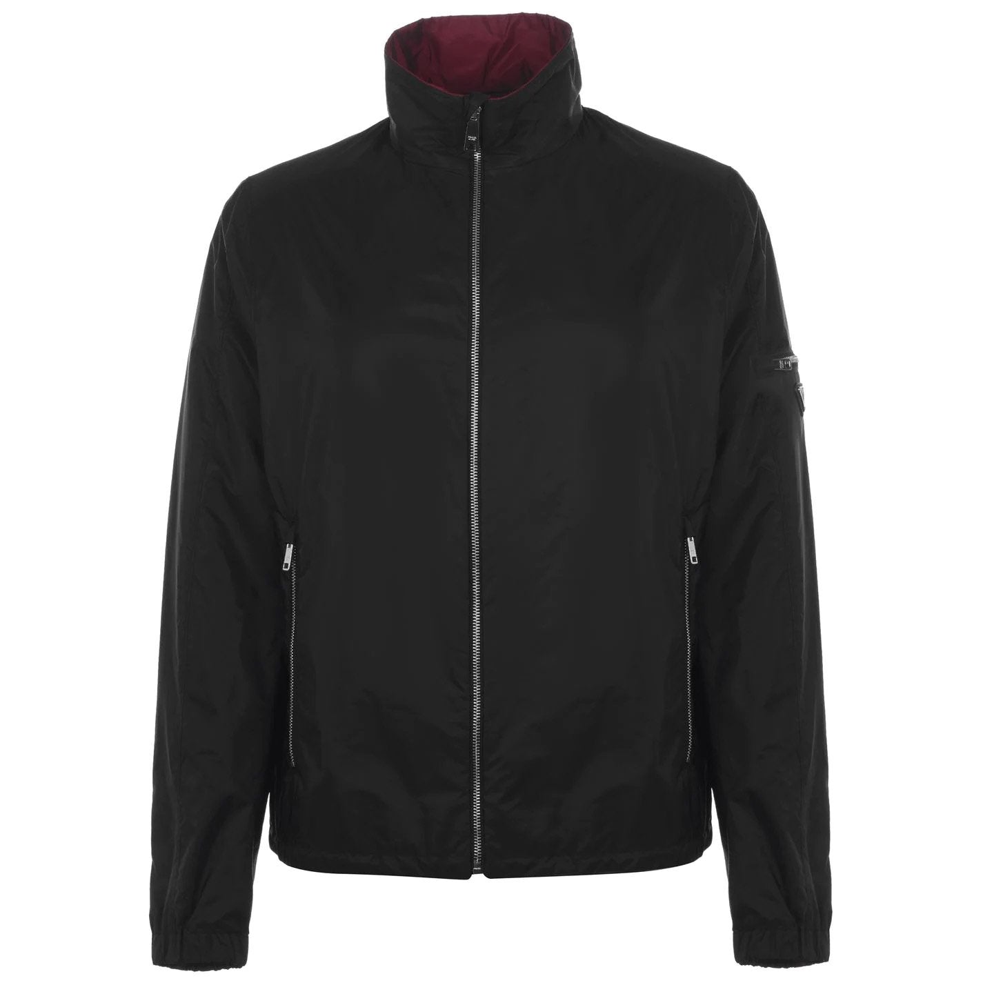 Prada Black Reversible Nylon Jacket Jacket Prada