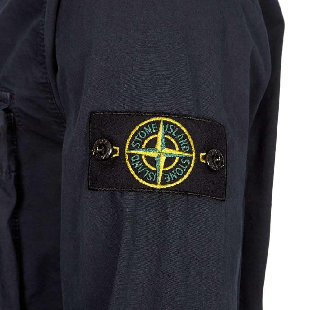 Stone Island Black Double Pocket Overshirt Overshirt Stone Island