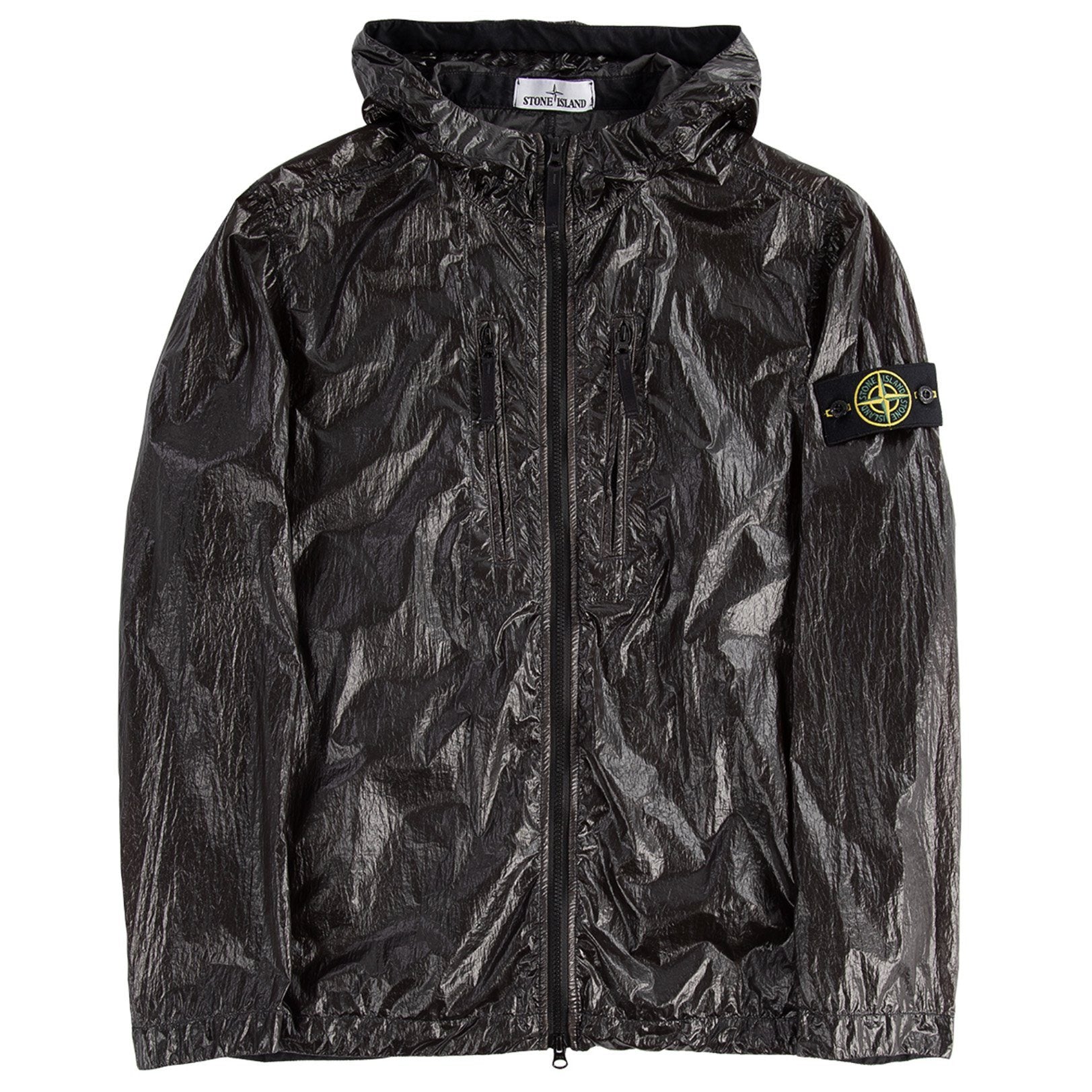 Stone island nylon jacket black Clearance