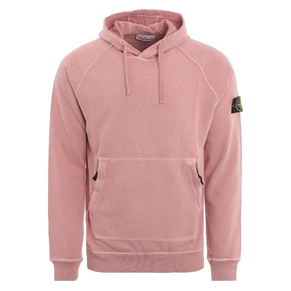 Rose pink stone island hoodie Clearance