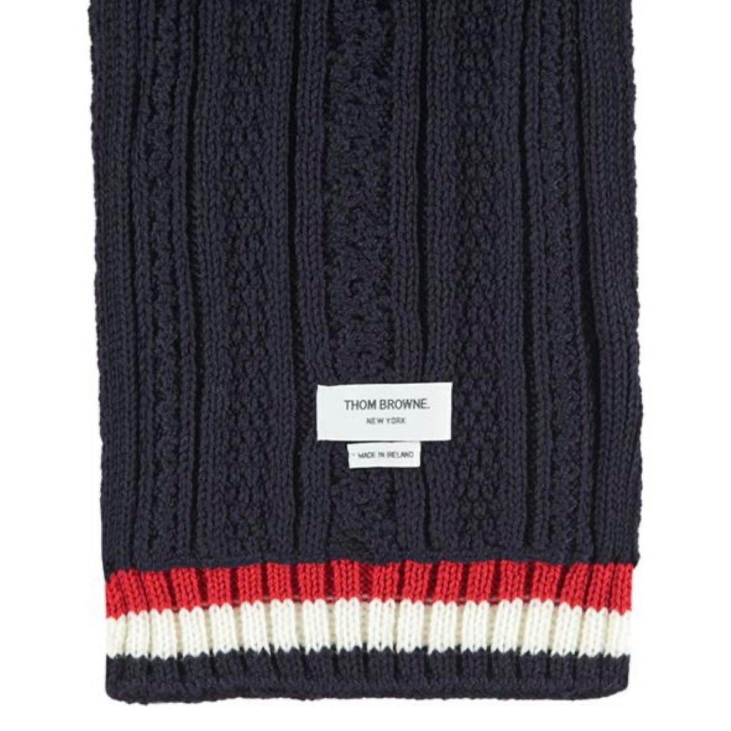 Thom Browne Cable Knit Scarf Scarf Thom Browne