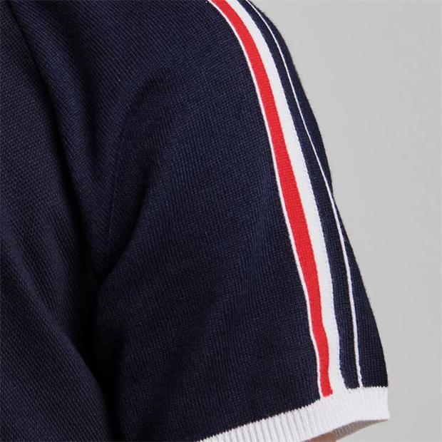 Thom Browne Navy Pique Tape T Shirt T-Shirt Thom Browne