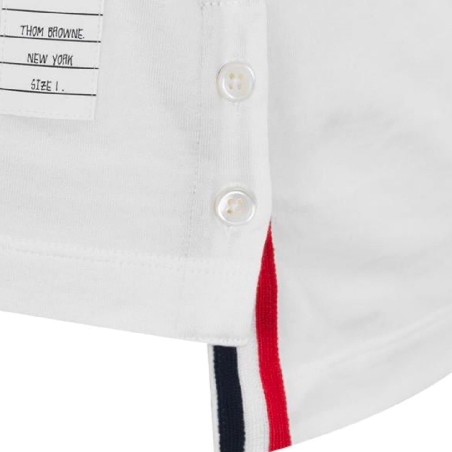 Thom Browne White Ringer T-shirt T-Shirt Thom Browne