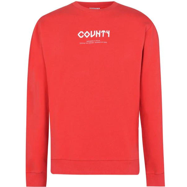 Marcelo Burlon Red Logo Sweatshirt - DANYOUNGUK