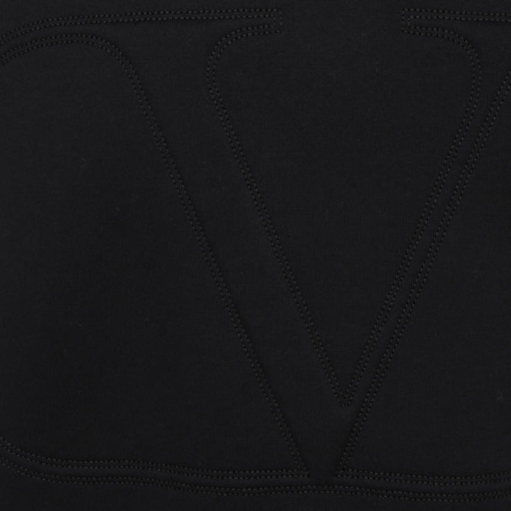 Valentino Black Applique Logo Sweatshirt Sweatshirt Valentino