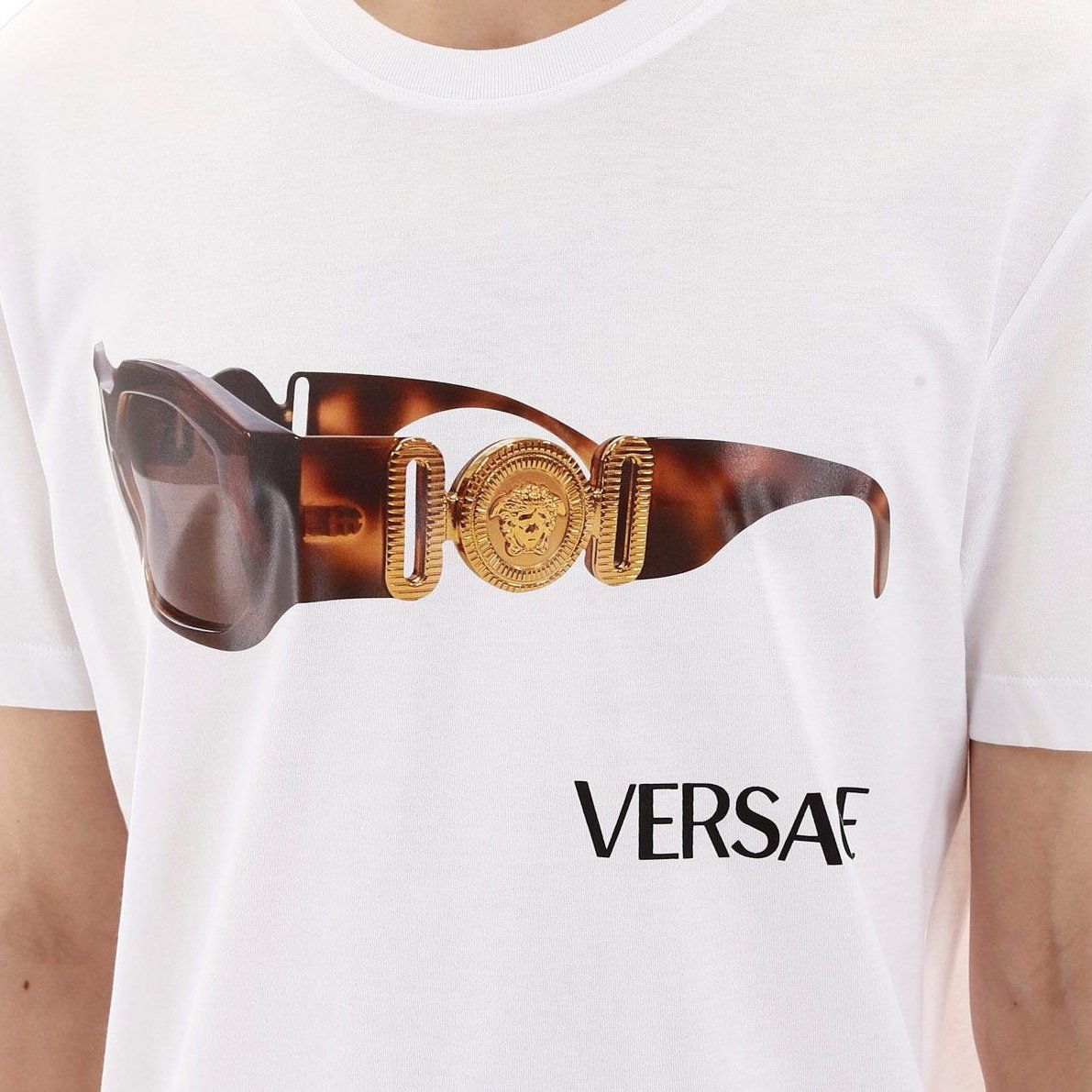 Versace White Biggie Print T-Shirt T-Shirt Versace