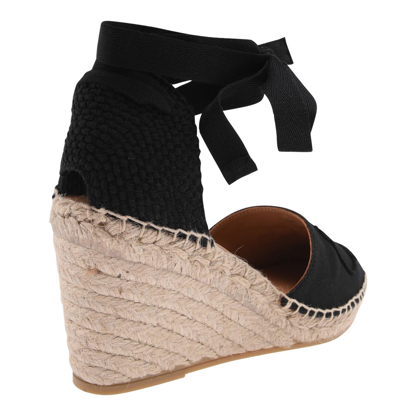 Womens Prada Black Logo Wedges Womens Heels Prada