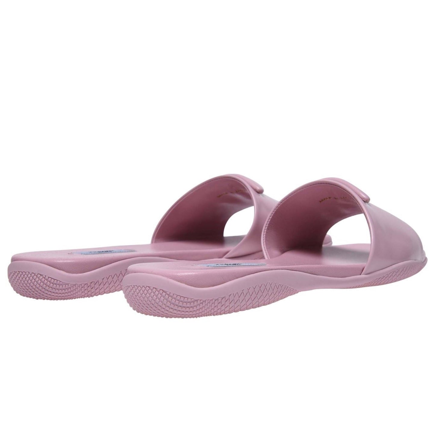 Womens Prada Pink Logo Sandals Womens Sliders Prada