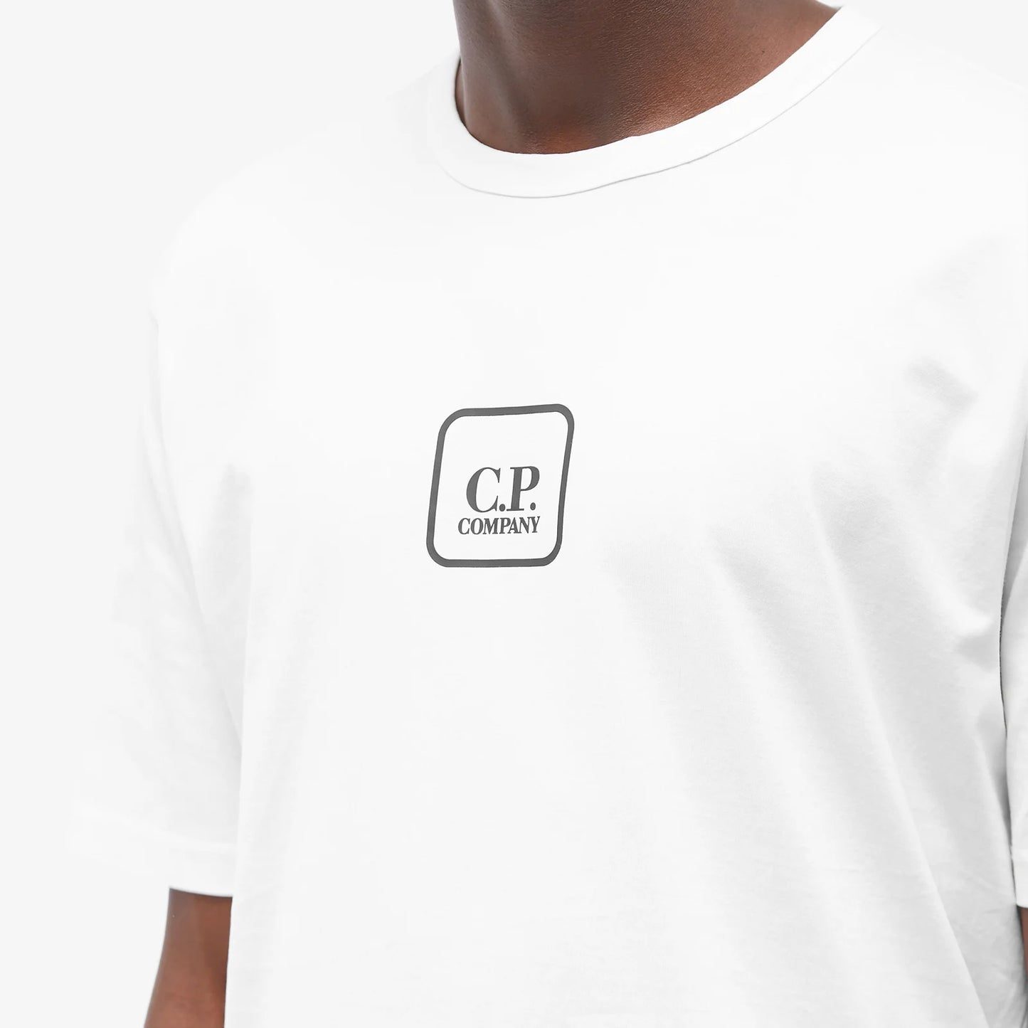 CP Company White Back Logo T-Shirt - DANYOUNGUK