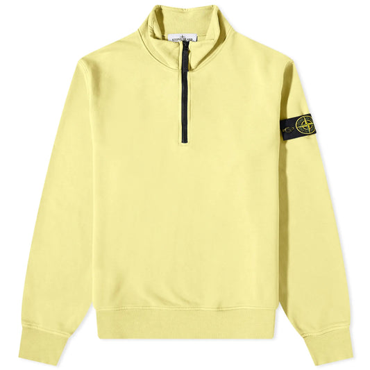 Stone Island Yellow Half Zip Sweatshirt - DANYOUNGUK