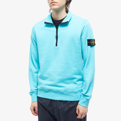 Stone Island Turquoise Zip Sweatshirt - DANYOUNGUK