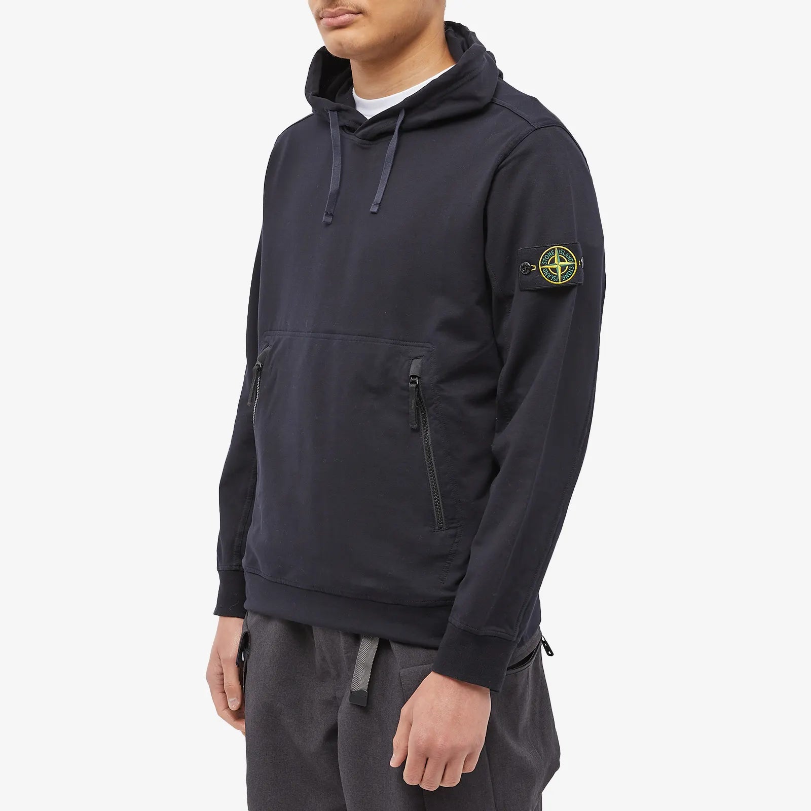 Stone island zip hoodie 2025 grey