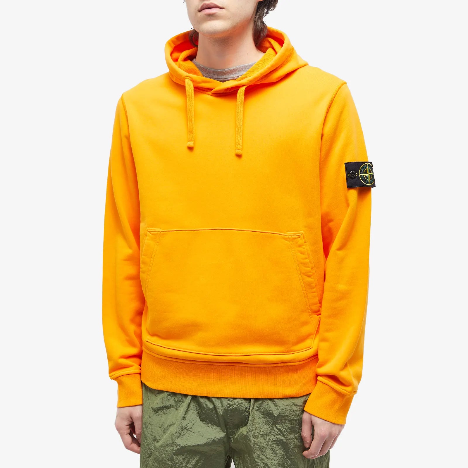 Stone Island Classic Orange Hoodie - DANYOUNGUK