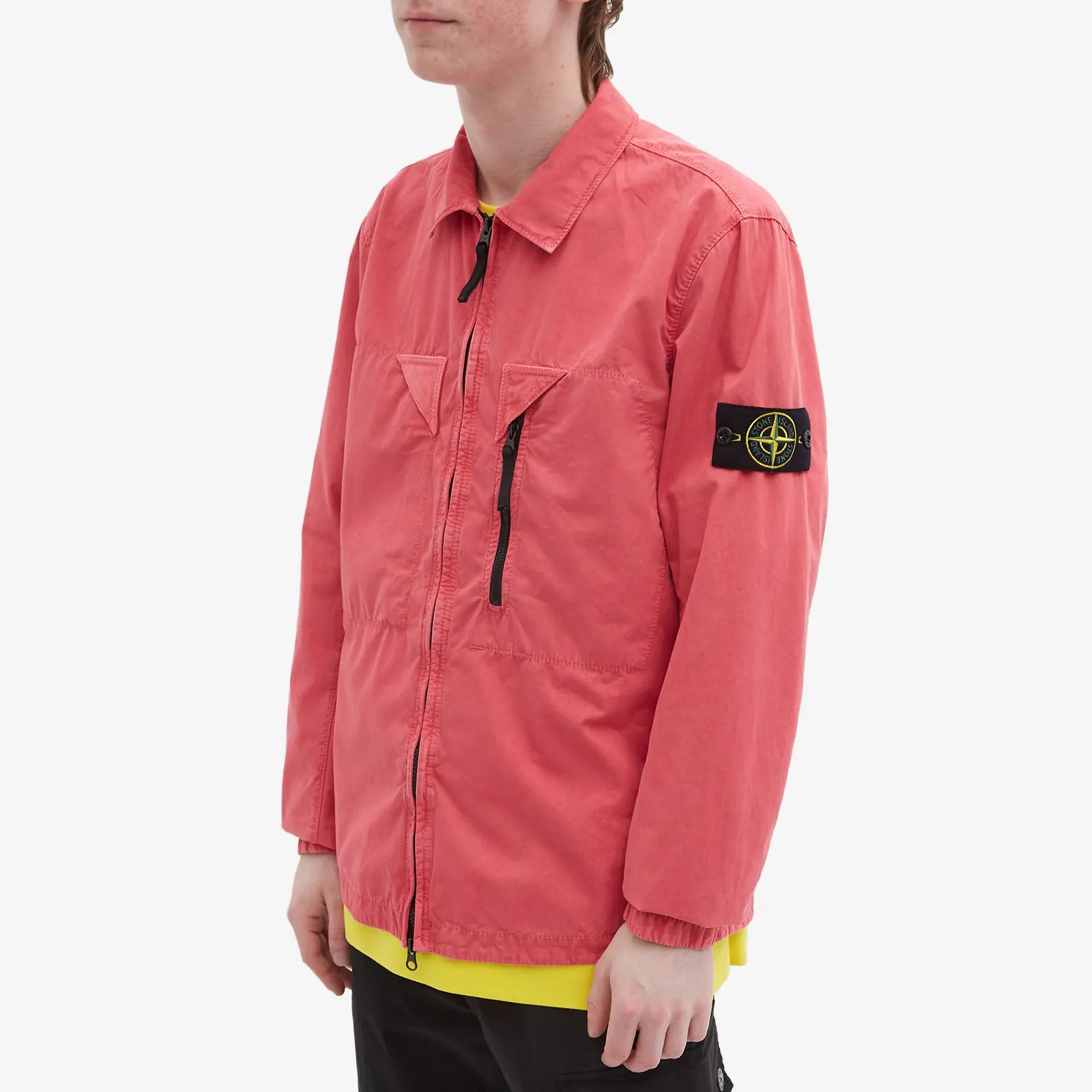 Stone Island Brushed Cotton Overshirt