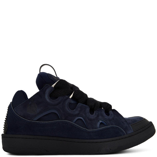Lanvin Navy Curb Trainers