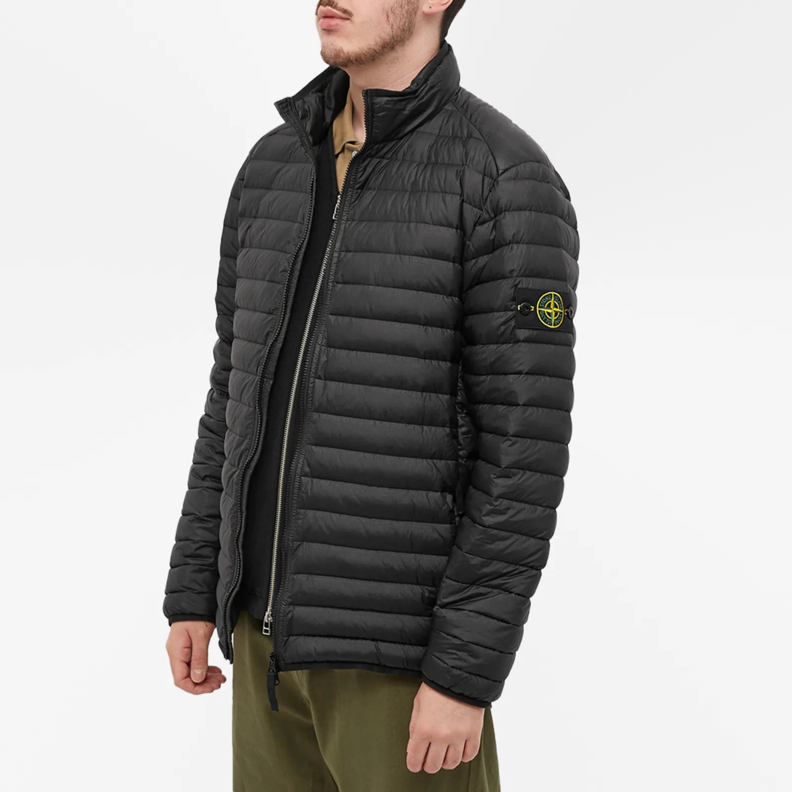 Stone island black puffer 2025 jacket