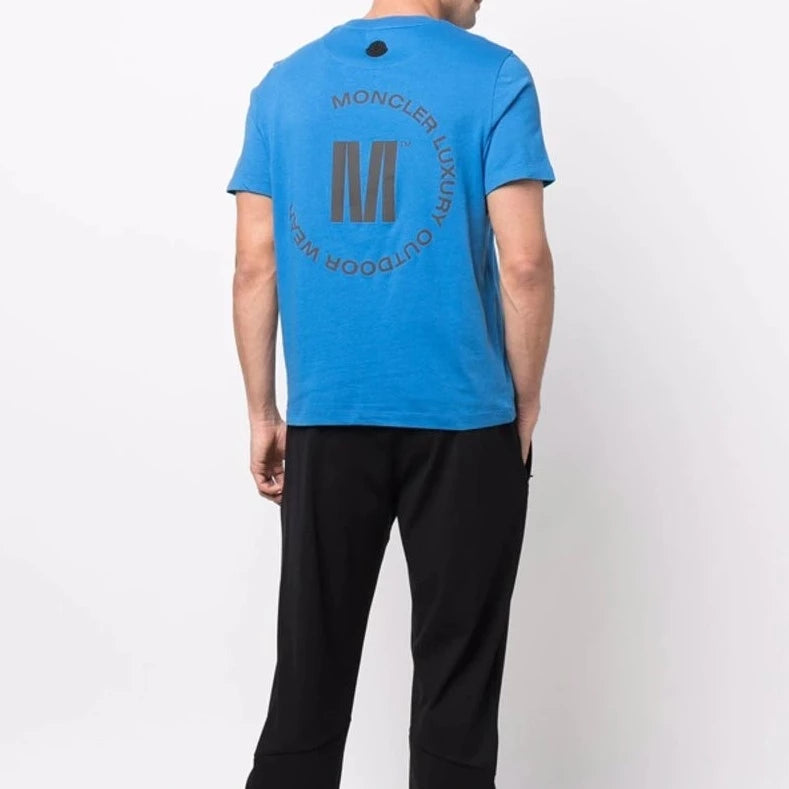 Moncler Blue Outdoor Wear T-Shirt - DANYOUNGUK