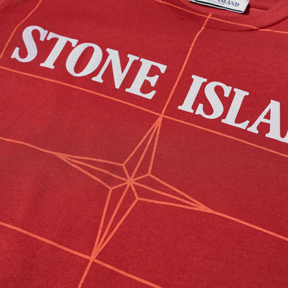 Kids Stone Island Grid T-Shirt - DANYOUNGUK