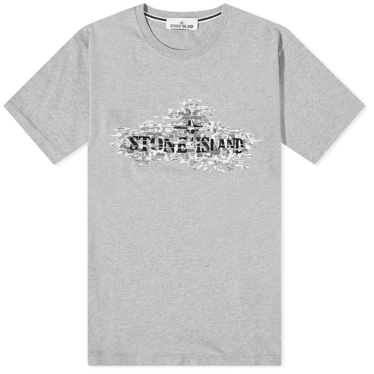 Stone Island Grey Logo T-Shirt - DANYOUNGUK