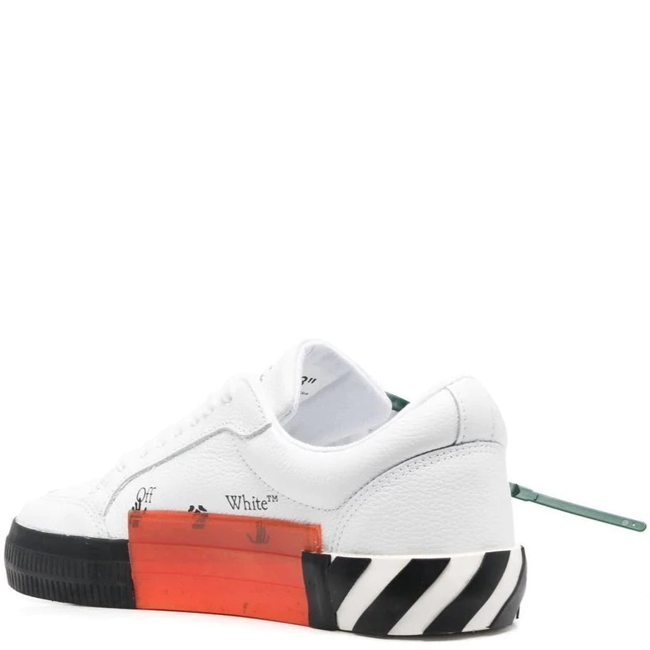 Off-White Leather Vulcanised Trainers - DANYOUNGUK