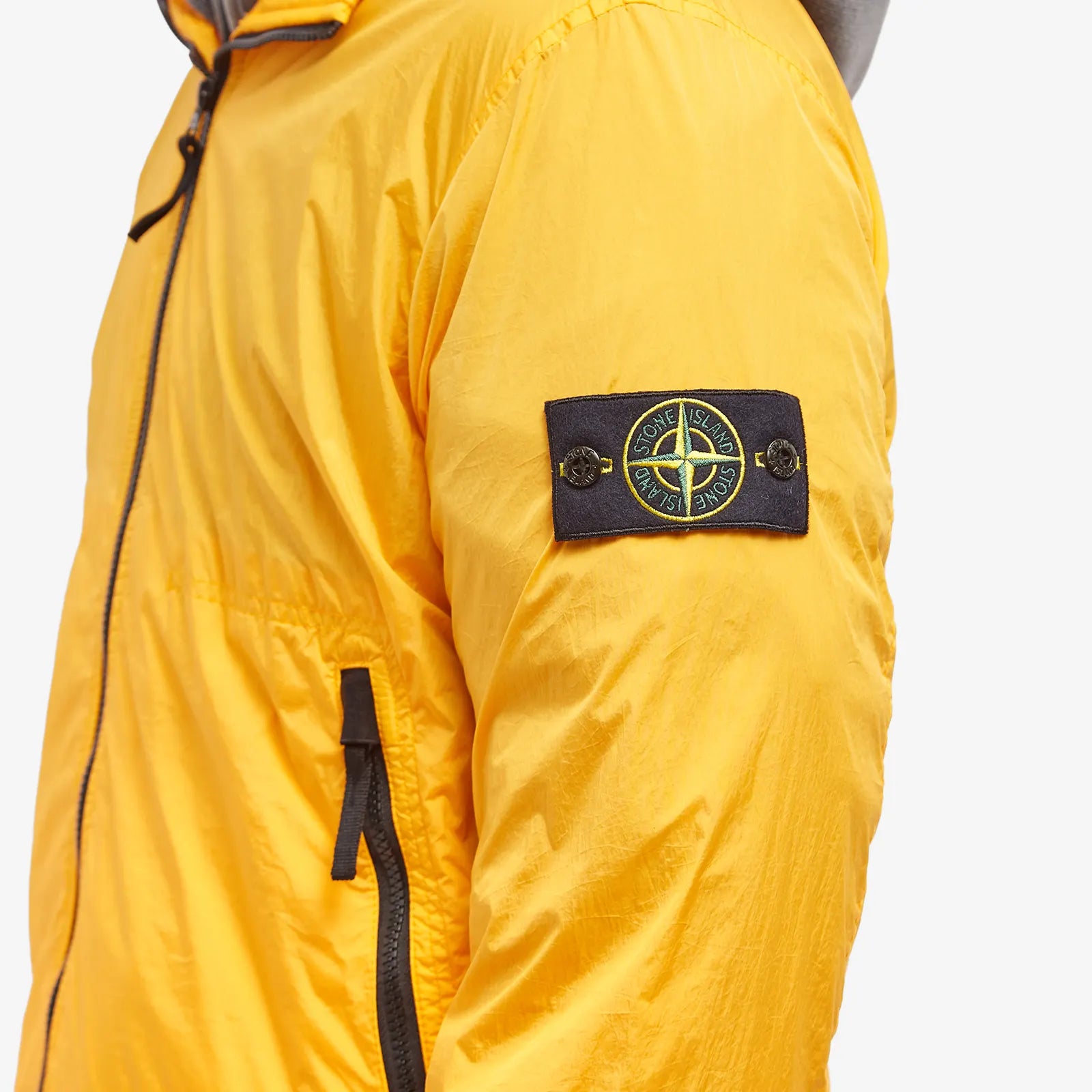 Stone island 2025 coat yellow