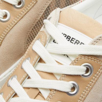 Burberry Kai Overlay Check Trainers