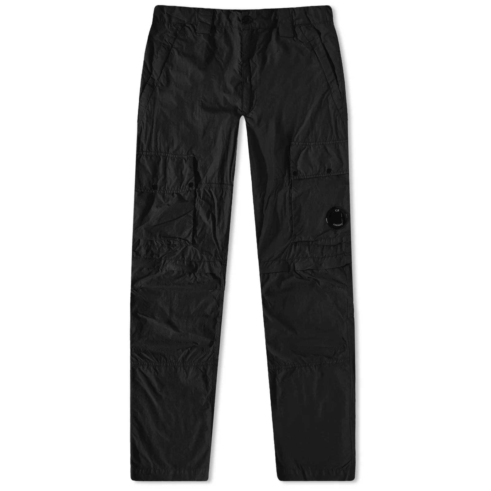 CP Company Black Nylon Lens Cargo Pants - DANYOUNGUK