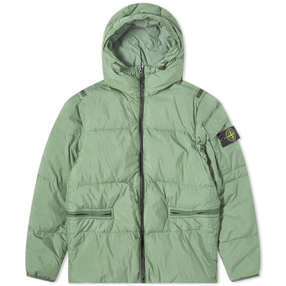 Stone Island Crinkle Rep Hooded Down Jacket - DANYOUNGUK