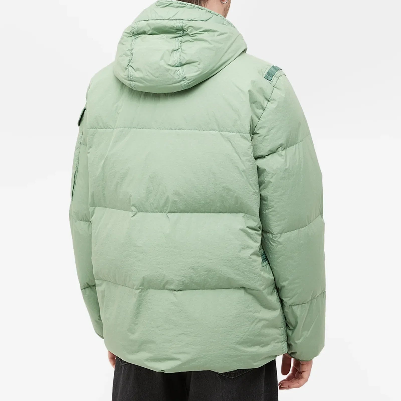 Stone Island Crinkle Rep Hooded Down Jacket - DANYOUNGUK