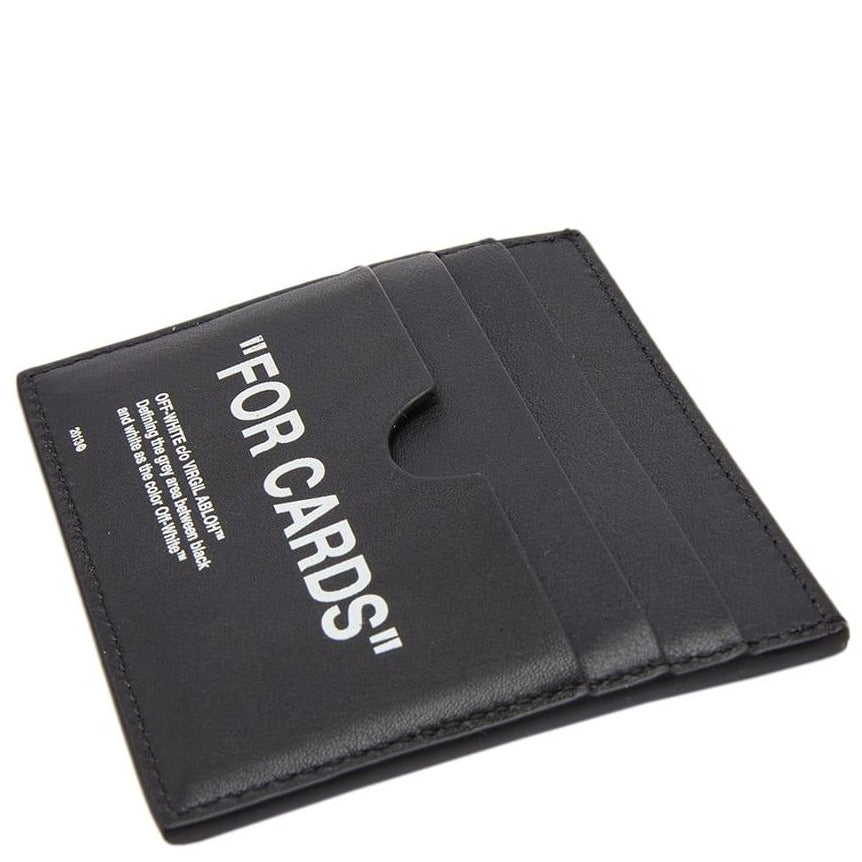 Off-White Quote Card Wallet Black - DANYOUNGUK
