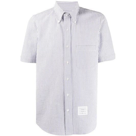 Thom Browne Striped Seersucker Shirt - DANYOUNGUK