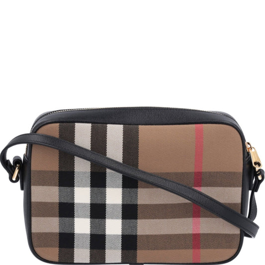 Burberry LG Camera Check Bag