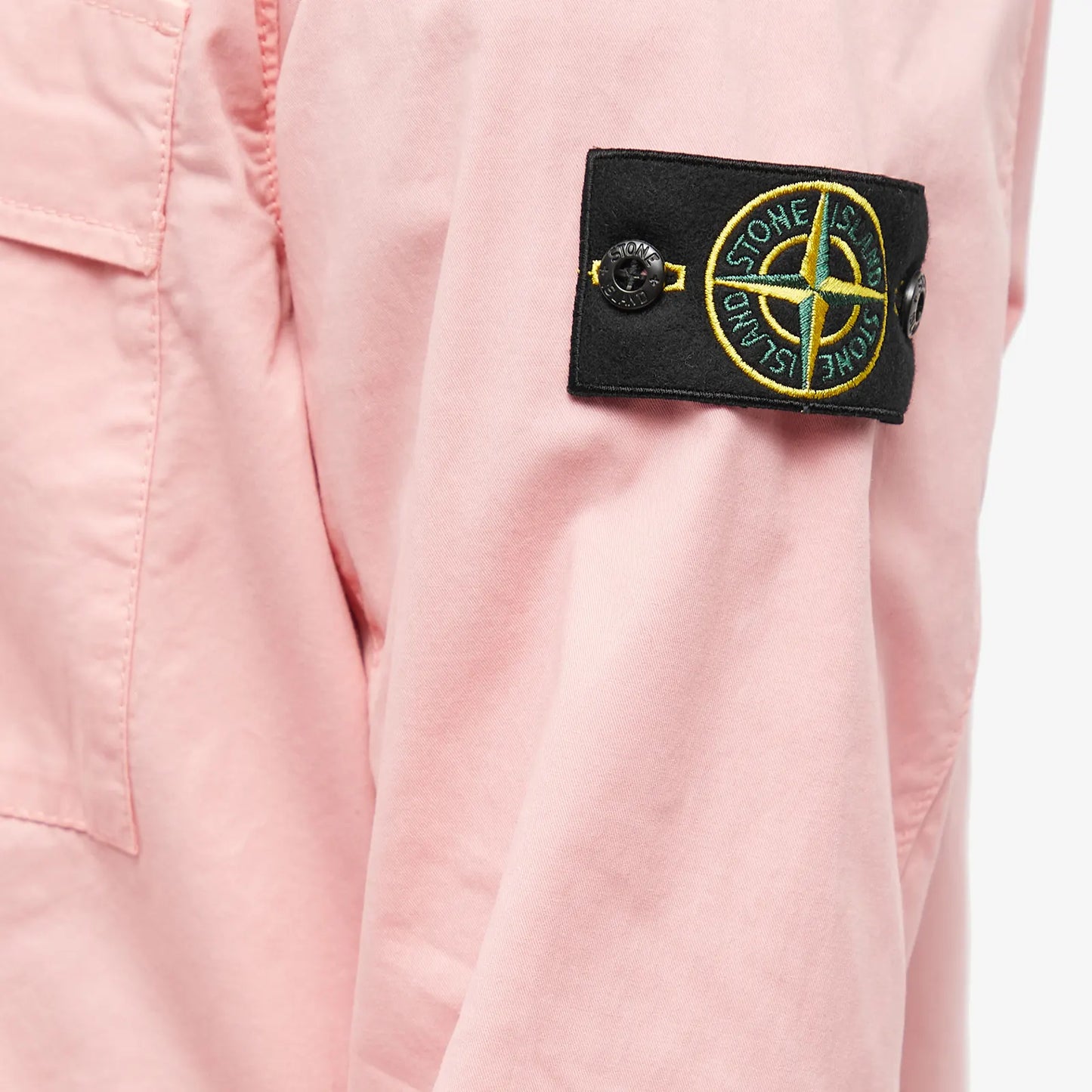 Stone Island Supima Cotton Twill Zip Overshirt - DANYOUNGUK