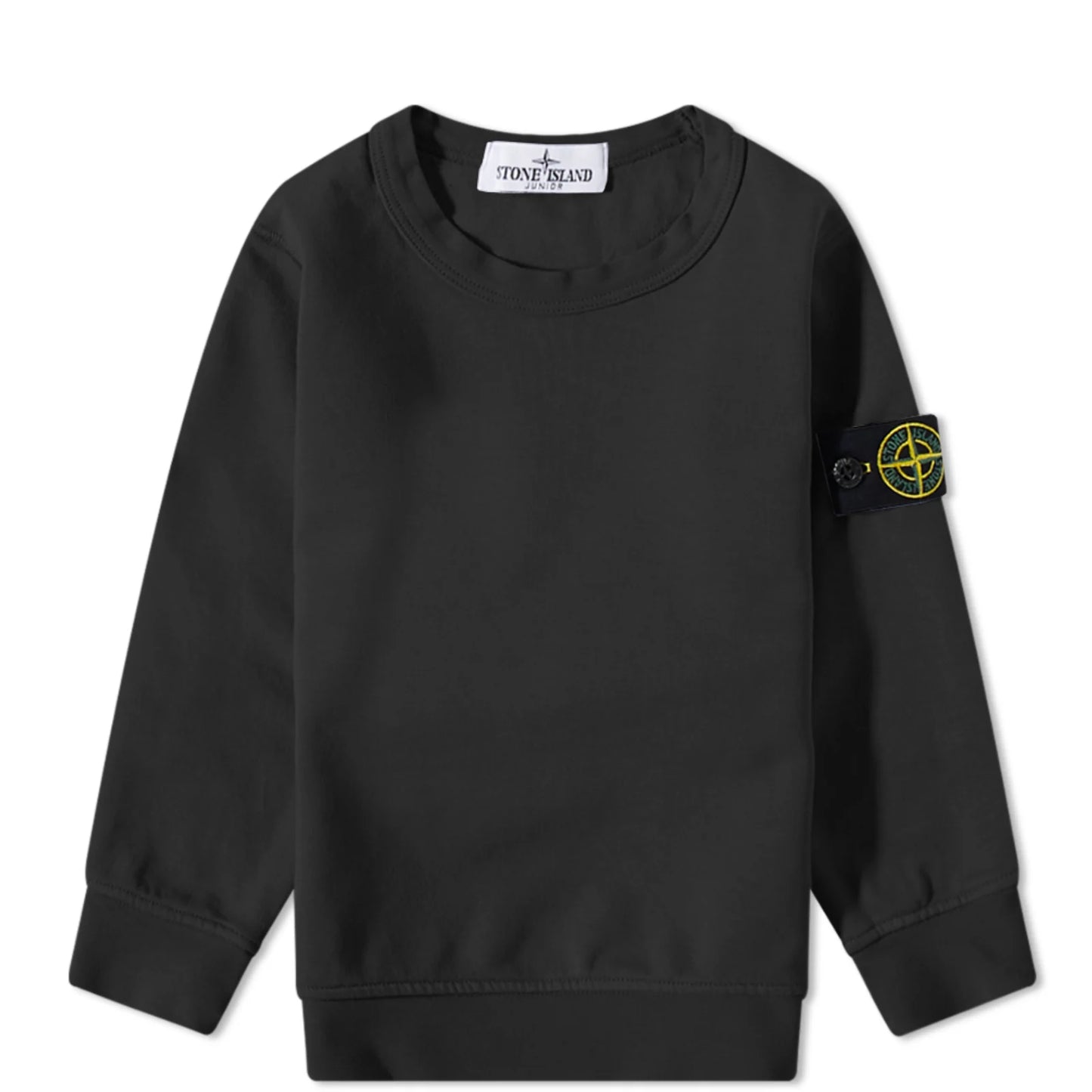 Stone island black sweatshirt junior best sale