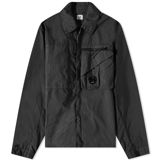CP Company Black Chest Lens Overshirt - DANYOUNGUK
